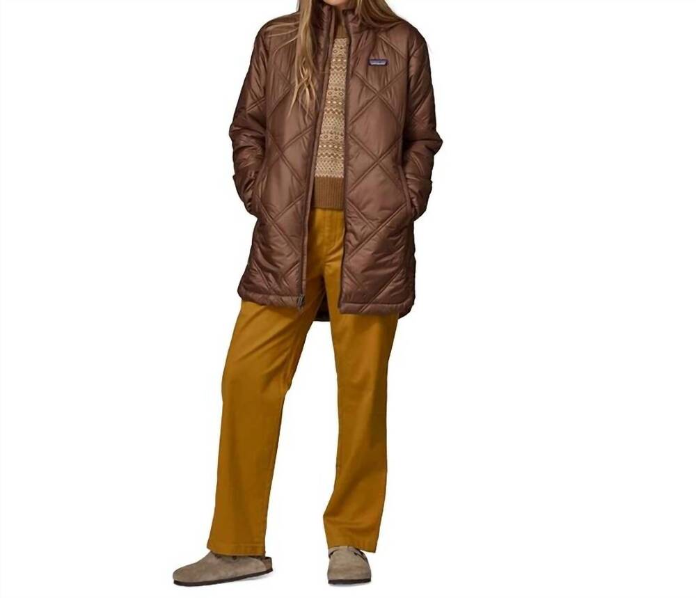 NEW PATAGONIA pine bank insulated parka jacket in molasses brown